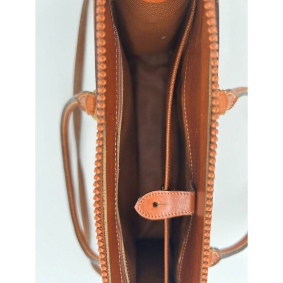 Dooney & Bourke VINTAGE "ORIGINAL 1980'S Tan and Brown Satchel - Picture 5 of 7